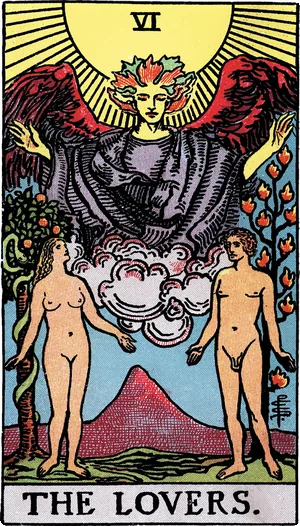 The Lovers, from the Rider–Waite–Smith tarot