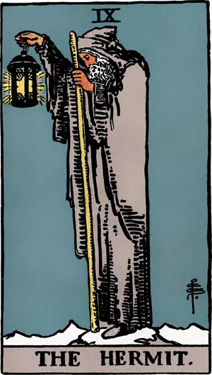 The Hermit, from the Rider–Waite–Smith tarot