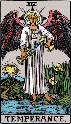 Temperance, from the Rider–Waite–Smith tarot